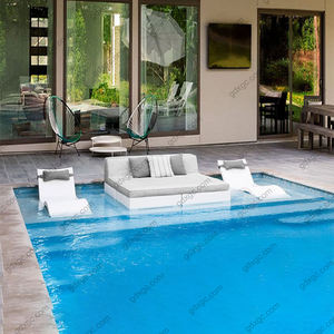 Chaise longue In piscina progettato per profondità d'acqua fino a 9 pollici Aqua Pool lounge per lettini abbronzanti a bordo piscina e solarium - Product Image 5