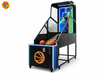Machine de basket-ball d'arcade avec panneau LED, style street, 81x180x190 cm pour FEC