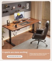 Bureau debout électrique ergonomique Design moderne avec nouvelle table élévatrice motorisée à hauteur réglable Table de bureau extensible