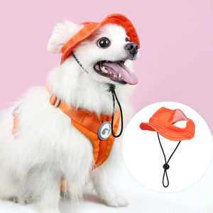Tampas Do Cão Com Furos De Ouvido Ao Ar Livre Confortável Pet <span class=keywords><strong>Sun</strong></span> Bonnet Small Pets Puppy Solid Nylon Dogs Baseball <span class=keywords><strong>Visor</strong></span> <span class=keywords><strong>Hat</strong></span> Accessories Cap - Product Image 1