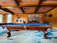 Nouvelle table de billard professionnelle de luxe moderne et personnalisée de haute qualité avec coussinets, 9ft, 8ft, 7ft, en ardoise, en cuir, en bois massif