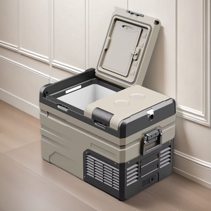 Mini-réfrigérateur portable <span class=keywords><strong>pour</strong></span> voiture, double zone, congélateur, refroidisseur, utilisation domestique, véhicule, camping en plein air, voyage, <span class=keywords><strong>caravane</strong></span> - Product Image 1