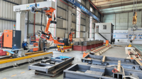 Robot de pórtico de 7 ejes sin necesidad de programación para automatización industrial y aplicaciones de soldadura de estructuras de acero