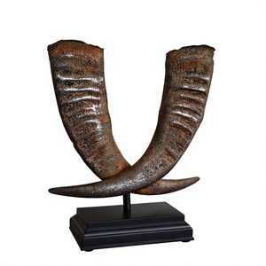Corne de buffle naturelle, objet décoratif artisanal, objet de collection sur le thème animal, matière première - Product Image 1