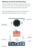 Appareil professionnel 6 en 1 pour le lifting du visage, le jet d'oxygène, la microdermabrasion, pour le rajeunissement et l'éclaircissement de la peau
