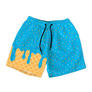 Pantalones <span class=keywords><strong>de</strong></span> playa <span class=keywords><strong>de</strong></span> verano con logotipo personalizado para hombre, pantalones cortos <span class=keywords><strong>de</strong></span> natación transfronterizos, bañadores para niños, pantalones cortos con cordón - Product Image 4