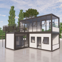 Maison de bureau modulaire personnalisée, durable, à montage rapide, économique, en acier, type conteneur