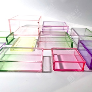 High Quality Clear Square Game Collection <b>Box</b> Customized Acrylic Gradient Color <b>Box</b> for Display Only - Product Image 1