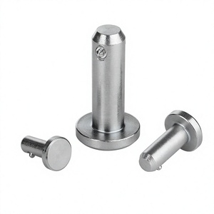 K0772 หมุดล็อคแบบหัวแบน, ระบบล็อคแบบแกน W, D1=10 L=12, เหล็กกล้า - Product Image 2