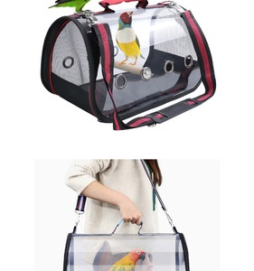 Kuş seyahat kafesi taşıyıcı ayakta levrek ve rahat Mat ile taşınabilir küçük kuş papağan Parakeet taşıyıcı - Product Image 6