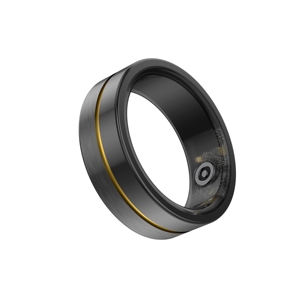 Bague connectée en acier pour Android, surveillance de la fréquence cardiaque, du sommeil et de la température, podomètre, compteur de calories, tracker d'activité, écran tactile, étanche IP68 - Product Image 1