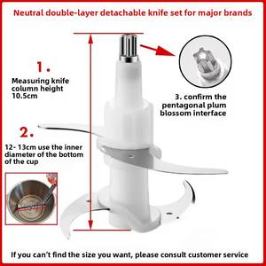 घरेलू उपयोग के लिए आसान ब्लेड के साथ कुशल स्टेनलेस स्टील इलेक्ट्रिक मीट ग्राइंडर - Product Image 5