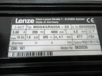 Plc Mdsks056-33 Servomotor Id.nr 00400306 Ber Rs01781175 C86:161 for Warranty Product