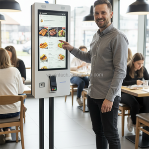 Terminale di Pagamento con Scanner di Codici QR WUXIN, Chiosco Self-Check-in, Macchina per Pagamenti con Carta di Credito, Chiosco Informativo con Schermo Touch per Centri Commerciali - Product Image 1