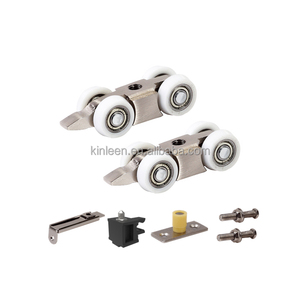 Quincaillerie <span class=keywords><strong>pour</strong></span> portes coulissantes en aluminium, design moderne, avec roulettes en plastique, <span class=keywords><strong>pour</strong></span> l'extérieur, <span class=keywords><strong>pour</strong></span> les systèmes de portes mobiles d'appartement - Product Image 1
