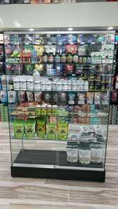 Vetrina cosmetica su ordinazione degli scaffali di vetro della parete di legno e vetrina della parete dell'esposizione di trucco - Product Image 6