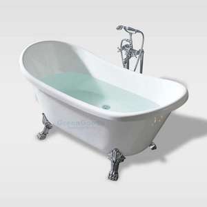 <span class=keywords><strong>Baignoire</strong></span> à quatre pieds en acrylique blanc, salle de bain classique, offre spéciale - Product Image 5