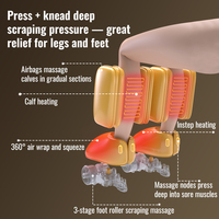 Masseur de pieds vibrant de haute qualité avec technologie de pression d'air pour les jambes, masseur de circulation sanguine pour les mollets, pour le corps, pour les esthéticiennes
