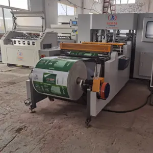 Due rotoli di controllo PLC CNC completamente automatico A2 A3 A4 macchina imballatrice da taglio per la produzione di carta