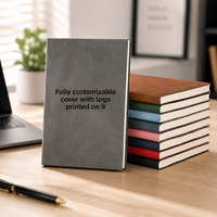 Prix compétitif, livraison rapide, reliure sans fil, couverture en PU, cahiers A5 personnalisables, cahier pour étudiants