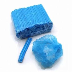 Bonnet chirurgical jetable non tissé à double élastique, <span class=keywords><strong>filet</strong></span> à cheveux, bonnet bouffant médical, chapeau jetable - Product Image 5