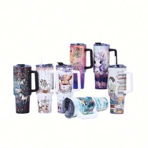 Vaso Térmico Aislado de 40 oz a Prueba de Fugas con Asa y Tapa con Popote, Diseño Personalizado, Taza de Viaje para Café, Regalo para Mamá - Product Image 3