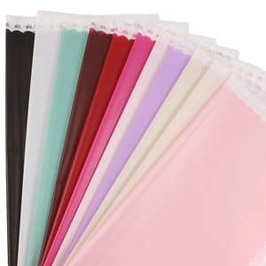Papier d'emballage floral personnalisable avec bordure en dentelle, fournitures pour fleuristes, matériel d'emballage floral, cadeau DIY - Product Image 1