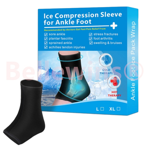 Bellewins Reusable Heat Pack Compression Hot Cold Pack Cooling Gel Ice Therapy Ankle Wrap