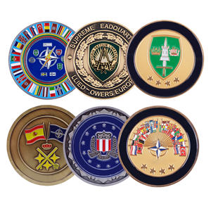 Logo personalizzato personalizzato sfida monete produttore 3D in lega di zinco oro argento metallo smalto vecchio ritratto monete - Product Image 5