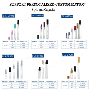 Vente en gros de flacons de parfum cylindriques miniatures de 3 ml, 5 ml, 10 ml, petits flacons en verre <span class=keywords><strong>avec</strong></span> intérieur vide pour échantillon de parfum, test d'échantillon - Product Image 2