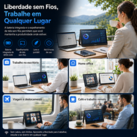 Moniteur portable 15,6 pouces Wi-Fi sans fil 1080P IPS, deuxième écran externe avec support pour ordinateur portable, téléphone, jeux, vente en gros