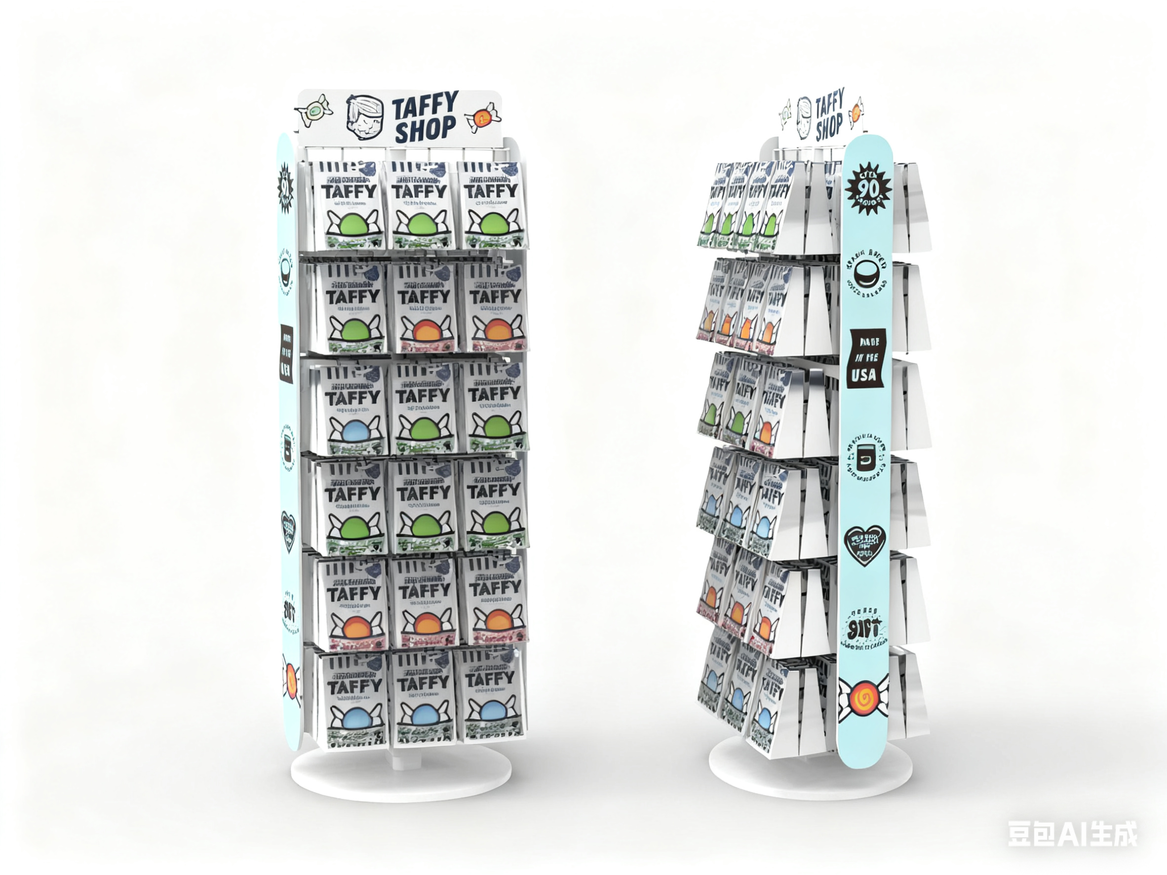 Custom High-Quality Heavy-Duty Snack & Candy Metal Display Rack for Food Packaging in Supermarkets & Retail Stores — view 3