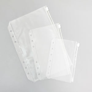 Pochettes A4/A5/A6/A7 avec fermeture éclair Pochettes en <span class=keywords><strong>plastique</strong></span> Sacs à feuilles mobiles Sac étanche en PVC pour classement de documents - Product Image 1