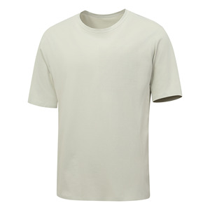 T-shirt Homme Grande Taille Décontracté à Manches Courtes Respirant Brodé Écologique 100% Coton Biologique Col Rond Uni Haute Qualité - Product Image 4