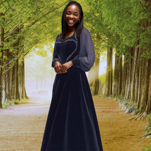 Vestido de Fiesta Elegante con Cierre y Cuentas, Color Sólido, al por Mayor - Product Image 3