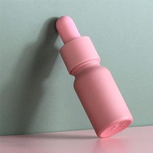 Botellas de vidrio rosa con cuentagotas 10ml para aceites esenciales, colonias y perfumes - Product Image 2