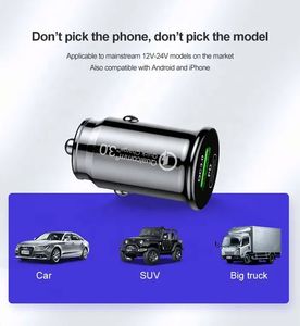 Fast Car Charging Accessories Usb A+C Universal Car Cigarette Lighter Socket <b>Adapter</b> 3.1a PD Quick Mini Smart Car Charger - Product Image 4