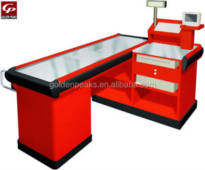 De diseño de moda de compras de supermercado en efectivo contra la mesa de pago - Product Image 1