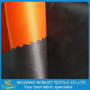 40D 57gsm مقاوم للماء pu, 40D 57gsm مقاوم للماء بو المغلفة الماس نمط النايلون <span class=keywords><strong>ripstop</strong></span> نسيج التفتة للمعطف والطائرة الورقية - Product Image 3