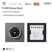 Variateur intelligent WiFi Tuya Y1, bouton rotatif, AC110V 250V, norme 86, quatre couleurs, contrôle vocal Alexa Google pour éclairage LED CCT