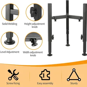 <span class=keywords><strong>Support</strong></span> <span class=keywords><strong>de</strong></span> <span class=keywords><strong>gamelle</strong></span> réglable en fer forgé <span class=keywords><strong>pour</strong></span> chiens <span class=keywords><strong>de</strong></span> taille moyenne à grande - Product Image 4