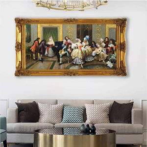 Reproducción de Pintura al Óleo 100% Pintada a Mano Estilo Palacio Europeo para Figura, Pintura al Óleo Realista, Decoración del Hogar - Product Image 1