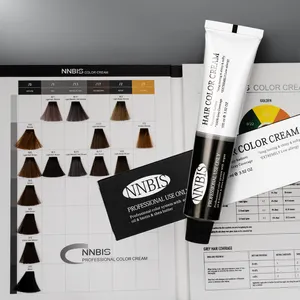 Free Sample NNBIS Professional Salon Low Ammonia Permanent Hair Color Cover Grey Hair Dye Cream