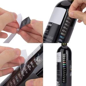 6 Pieces Vara Horizontal no Termômetro Tira Termômetro Temperatura Café Vinho Cerveja Aquário Termômetro Adesivo Adesivo - Product Image 4