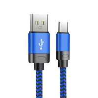 Câble de charge USB de 10 pieds, charge rapide, câble USB tressé en nylon pour la charge et la synchronisation des smartphones et tablettes