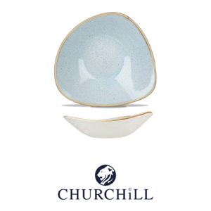 Tazón Coupé Azul Huevo de Pato Profundo de 23.5 cm, Triangular, Churchill Stonecast Sdestrb91 - Product Image 4
