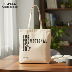 Borsa Tote in Tela di Cotone Resistente con Stampa Personalizzata, Grande e Media, per Donna, Ideale per Shopping, Spiaggia e Viaggi, Uso Regalo - Product Image 1