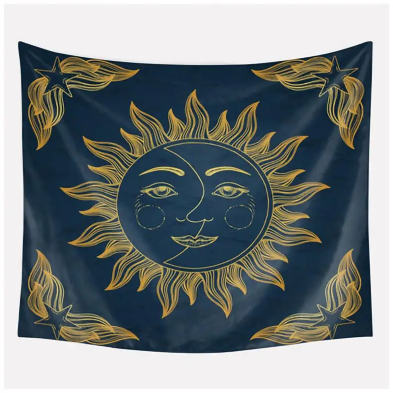 Tapisserie pantalon couverture confortable tapisserie style bizarre western warcraft motif tapisserie soleil et lune