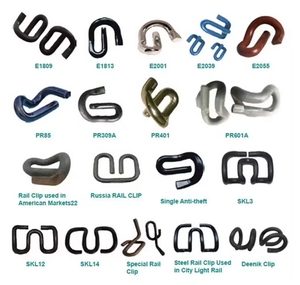 Skl14 hệ thống buộc chặt tàu điện ngầm đường sắt hạng nặng e-loại đàn hồi đường sắt <span class=keywords><strong>Clip</strong></span> PR với chống gỉ đàn hồi mùa xuân Dải phụ kiện - Product Image 2
