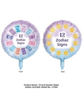 Ballon en aluminium BLN de 18 pouces, 12 signes du zodiaque, décoration de fête sur le thème du zodiaque personnalisée, échantillon gratuit, vente en gros
